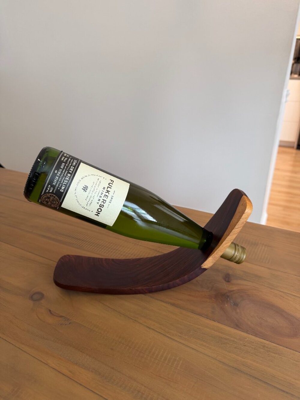"Floating" Wine Bottle Display Holder